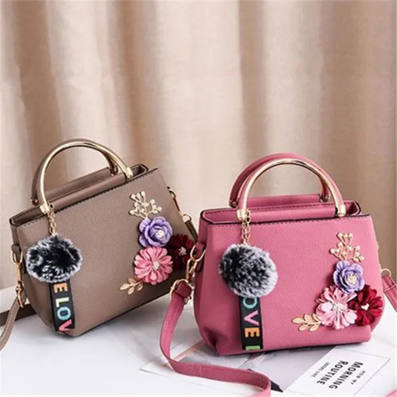 3D Flower Mini Crossbody Handbag