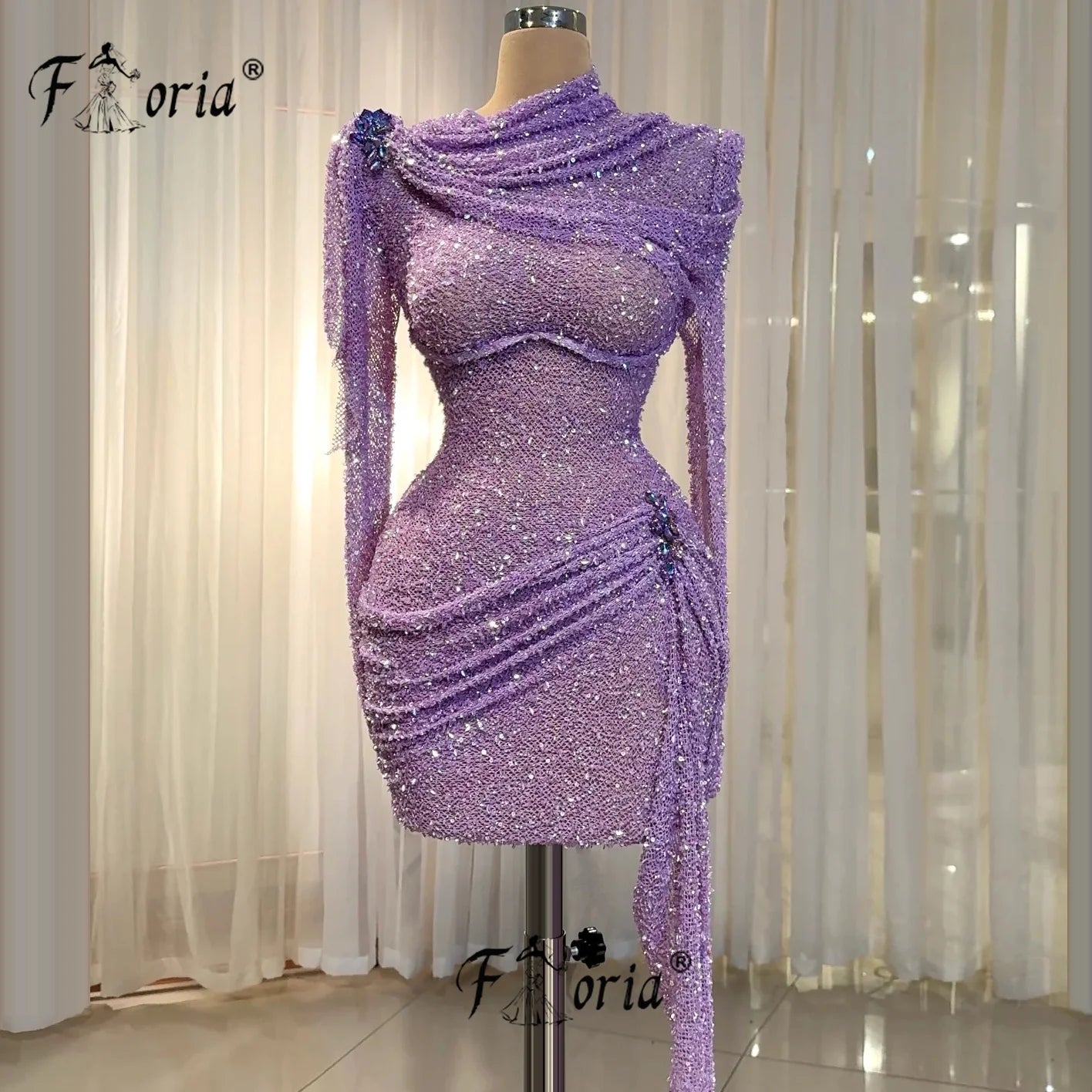 Pink Crystal Short Cocktail Dress Beaded Sequin mujer corto Graduation Homecoming Birthday Dresses Luxury Customized Prom 2025