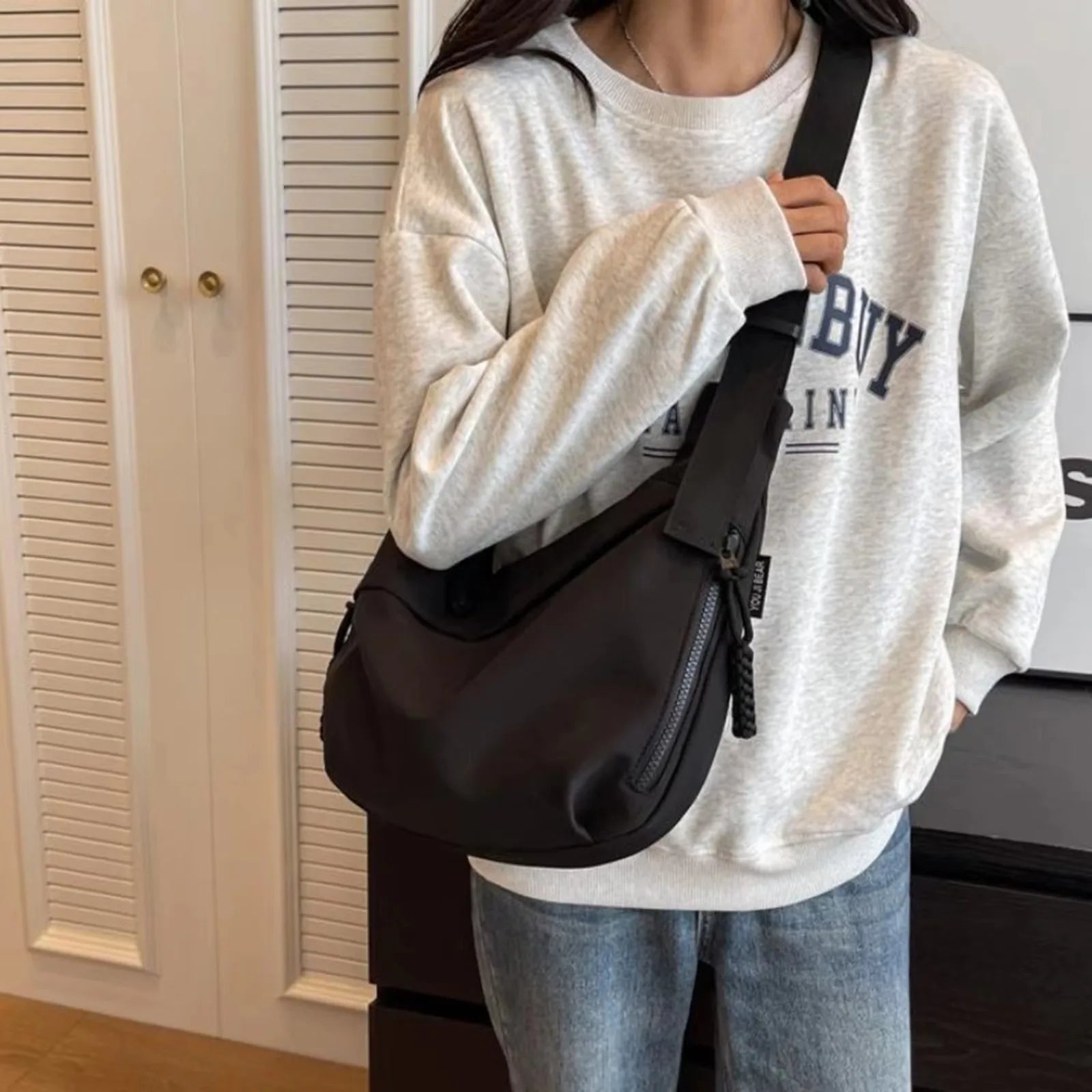 2025 Casual Canvas Crossbody Tote Bag