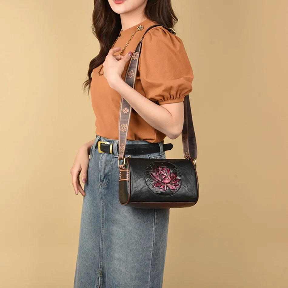 Casual Soft Leather Shoulder Crossbody Bag