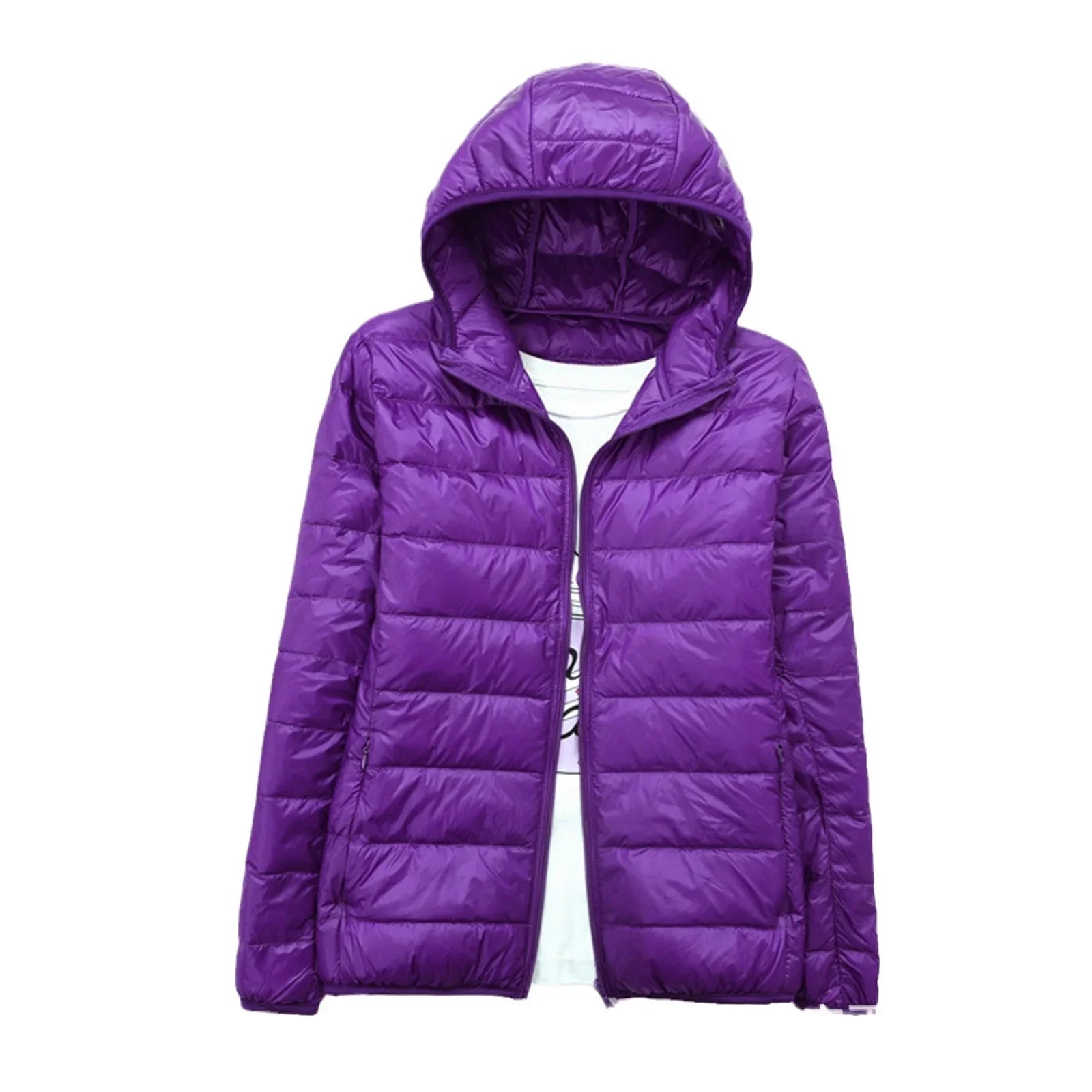 Women's Hooded Zipper Cotton Jacket