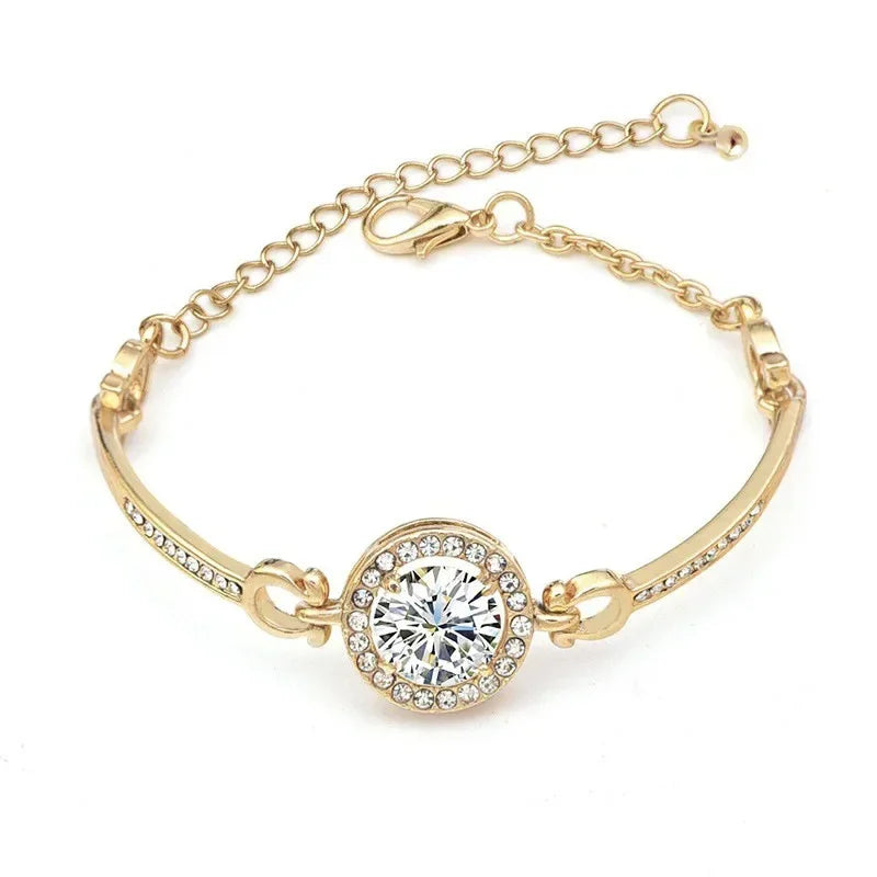 Luxury Round Zircon Adjustable Bracelet