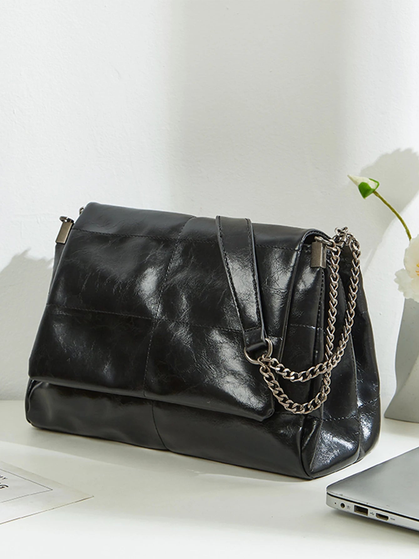 Large Capacity Women's Chain Tote Bag