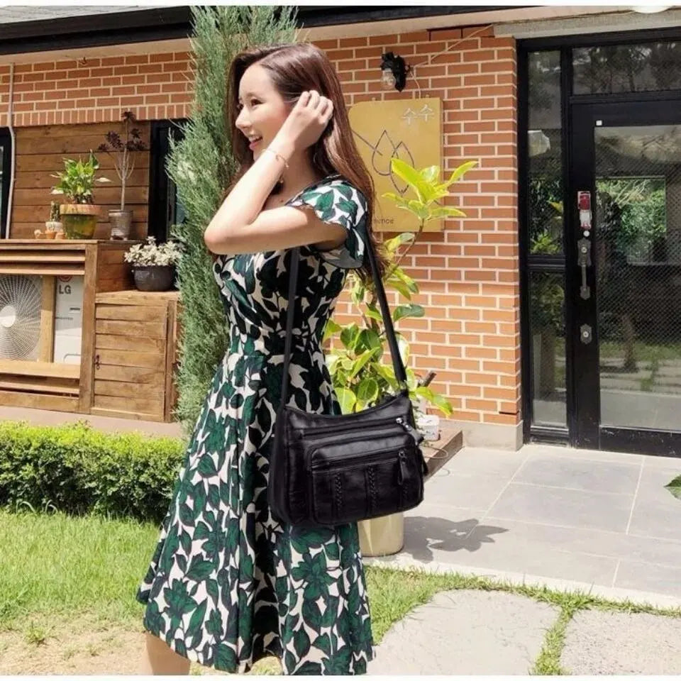 Multi-layered Large-capacity Women's Crossbody Bag