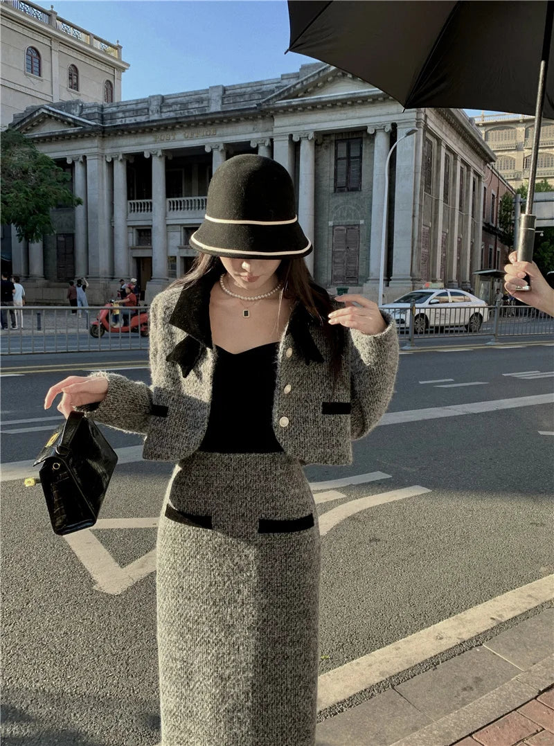 Winter Outfit Women 2024 New Elegant Lady Thickened