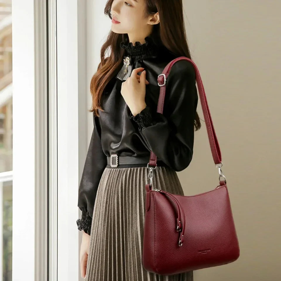 Genuine Leather Luxury Crossbody Shoulder Bag