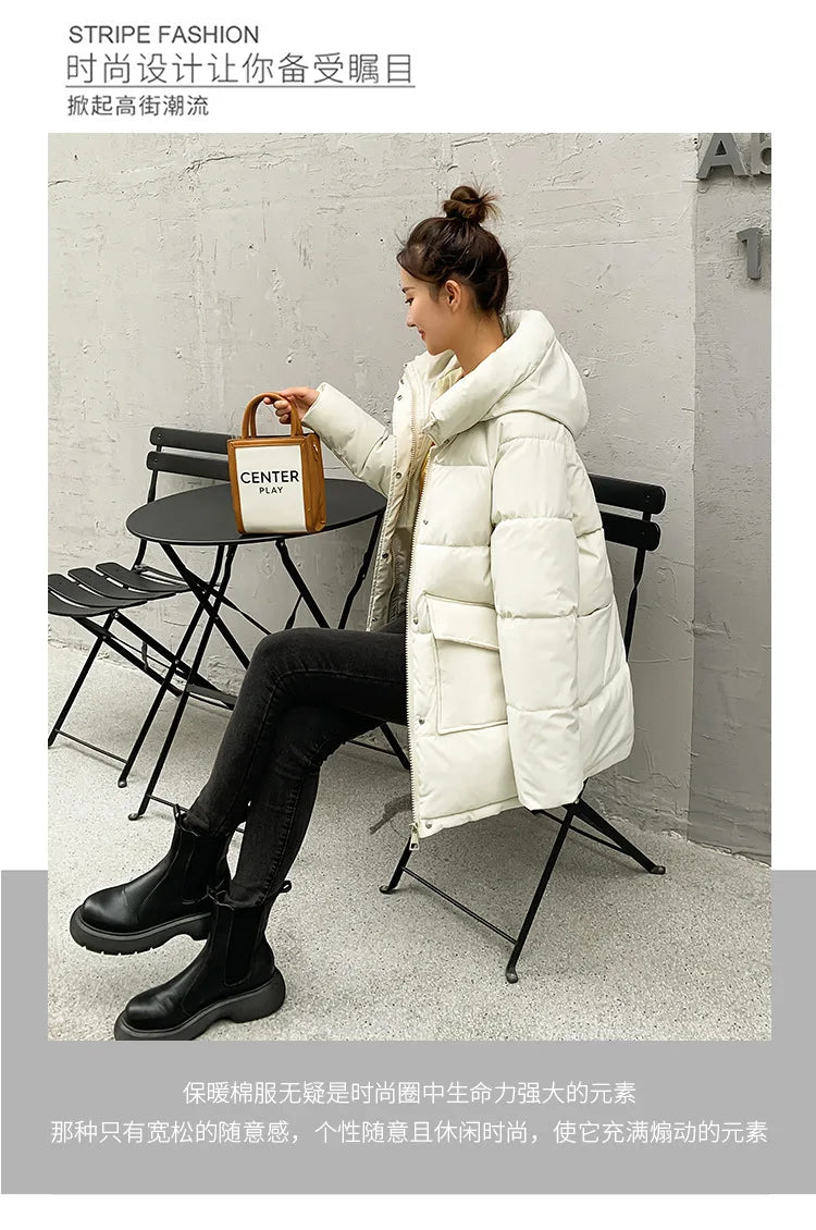 Women Winter Oversize Outwear Cotton Down Coat
