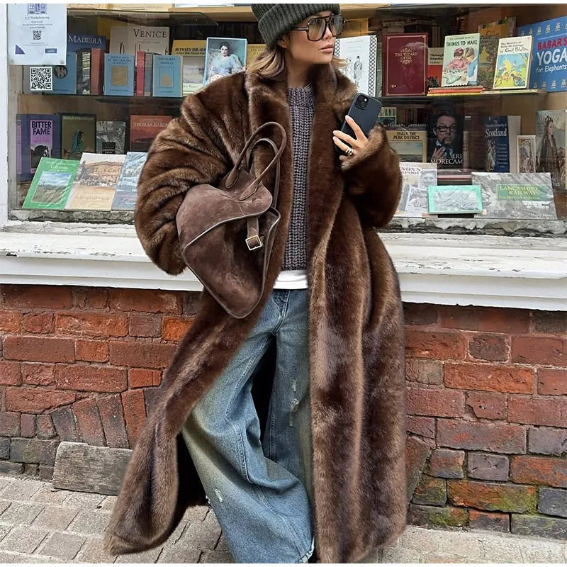 Winter Warm Thick Women Faux Fur Coats