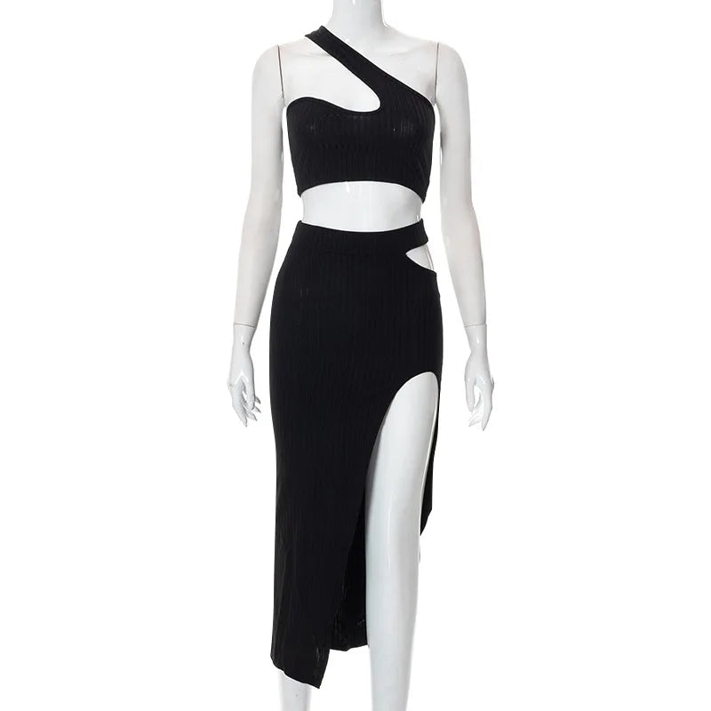 Summer women's fashion temperament slim fit sexy spicy girl outfit