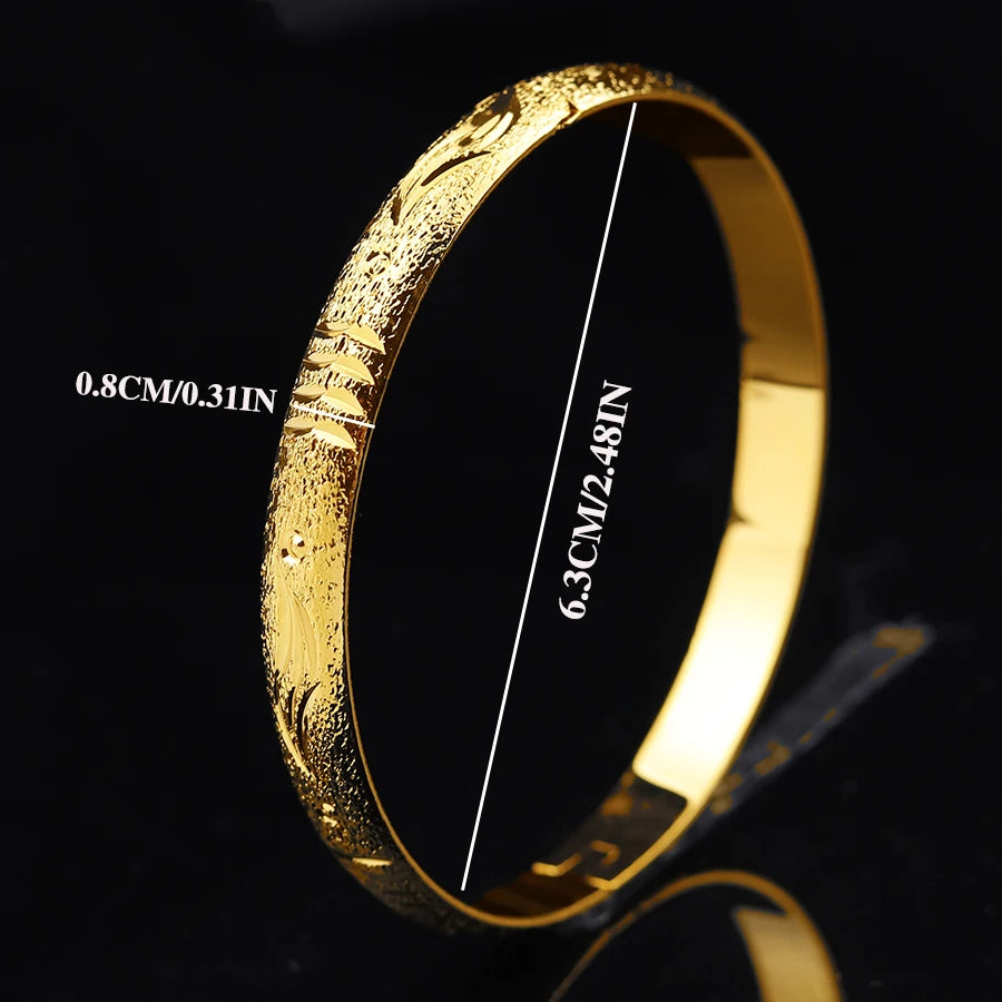 6-Piece Ethiopian Copper Bracelets Set