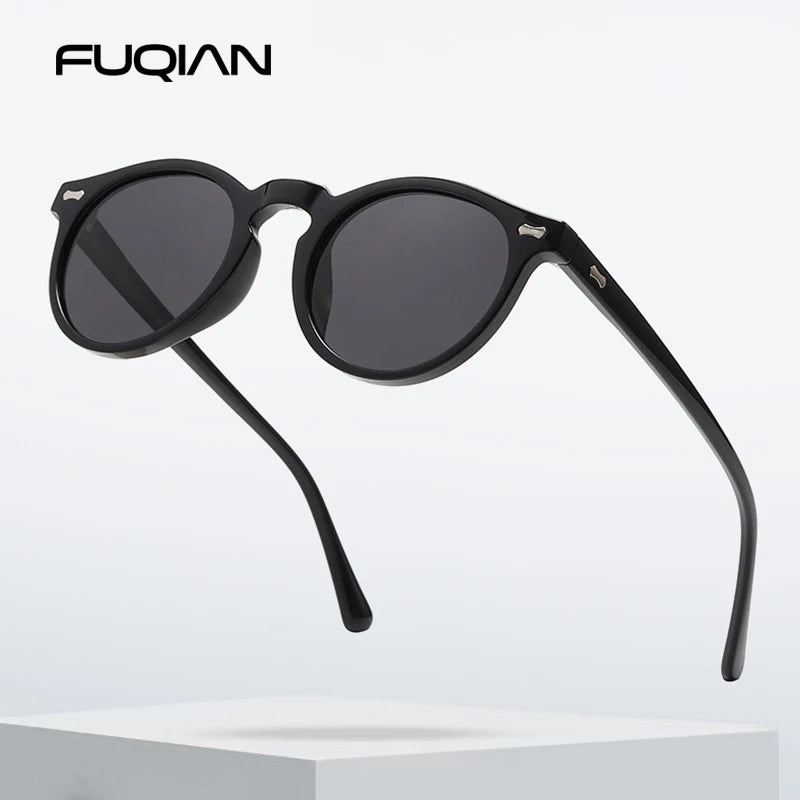 Retro Round Polarized Sunglasses for Men & Women