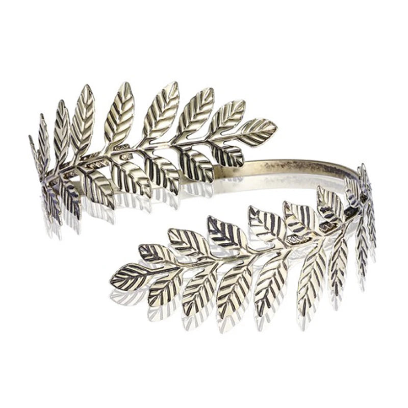 Bohemian Greek Roman Laurel Leaf Armlet Bracelet