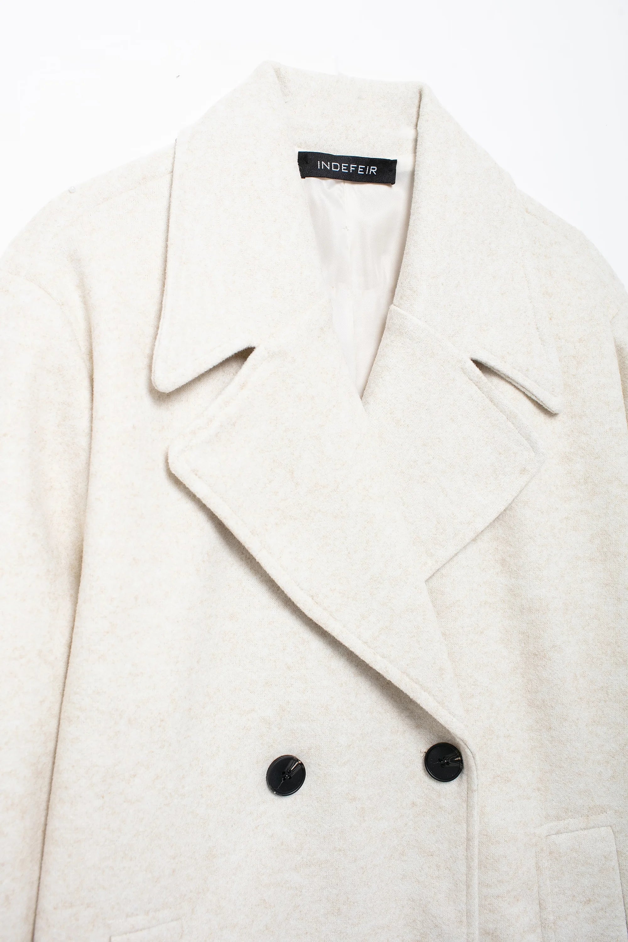 Winter Coat For Women 2024 Solid Lapel Double Breasted Long