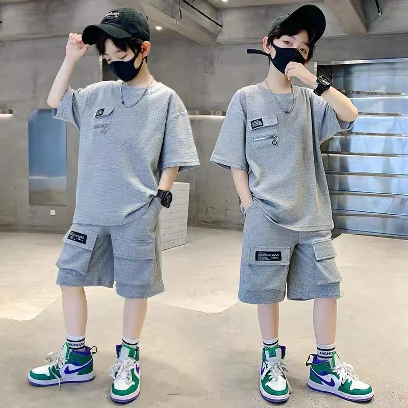 Boys' Sporty T-Shirt & Shorts Set