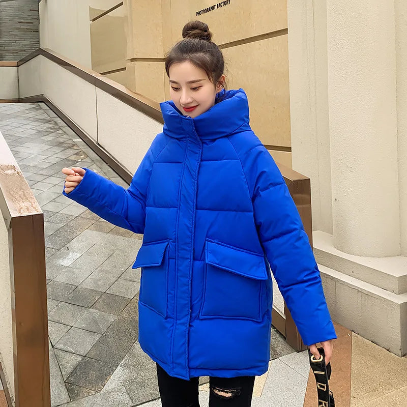 Women Winter Oversize Outwear Cotton Down Coat