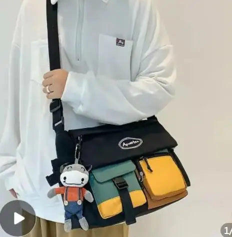 Waterproof Nylon Messenger Shoulder Bag