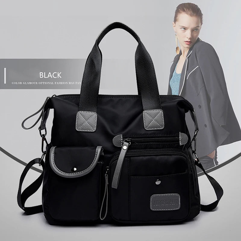 Nylon Waterproof Large Tote Bag
