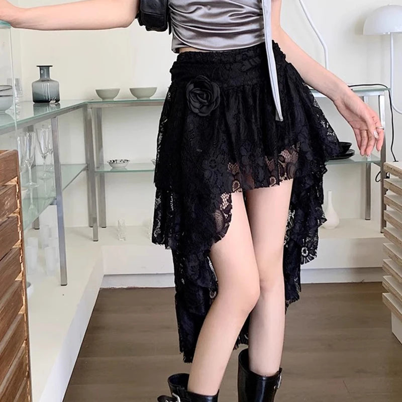 Women’s Retro High-Waist Puff Skirt