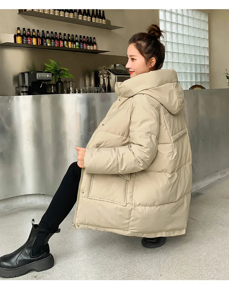 Women Winter Oversize Outwear Cotton Down Coat