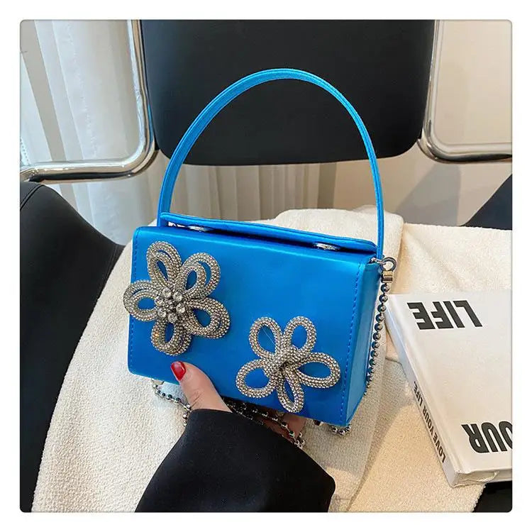 3D Flower Design Luxury Crossbody Bag