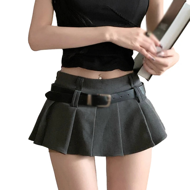 Women’s High Waist Pleated A-Line Skirt