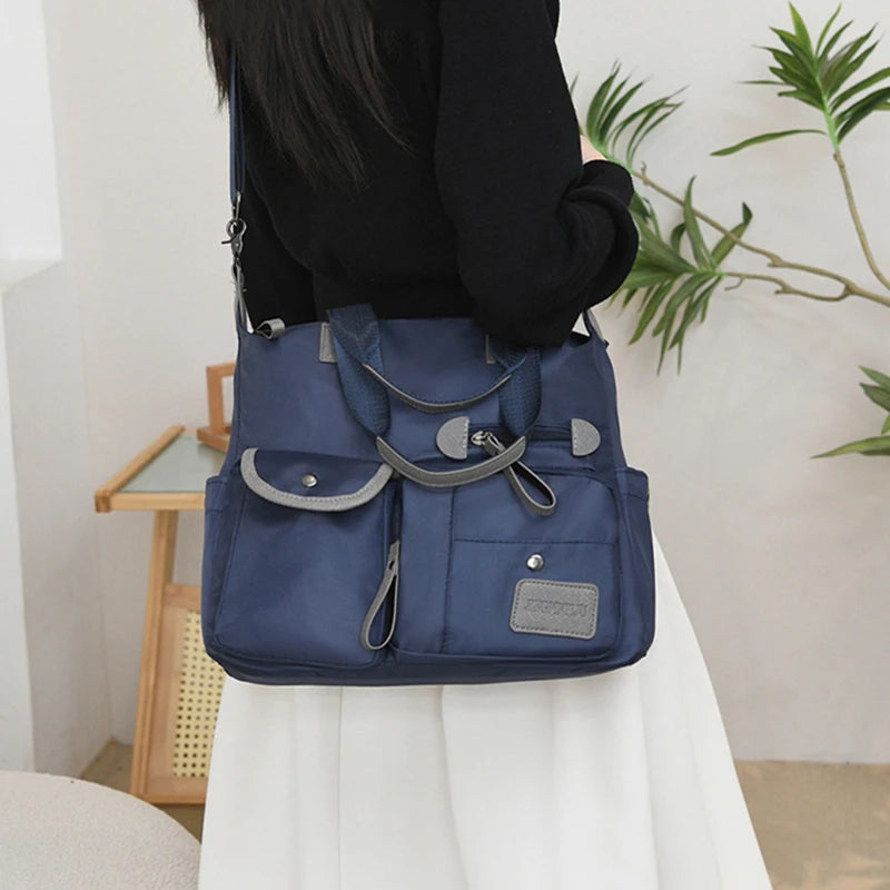 Nylon Waterproof Large Tote Bag