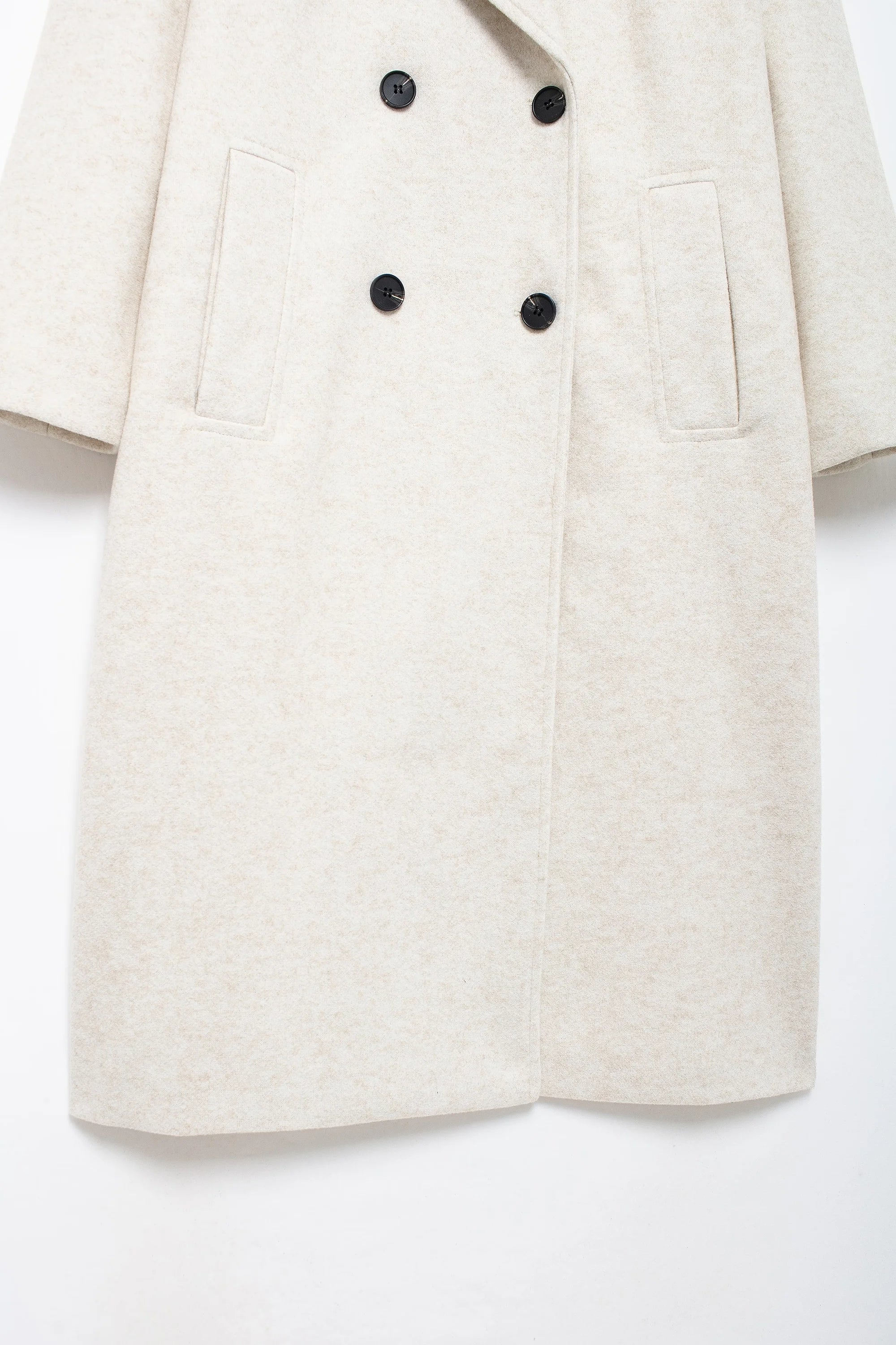 Winter Coat For Women 2024 Solid Lapel Double Breasted Long