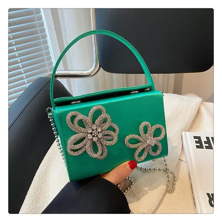 3D Flower Design Luxury Crossbody Bag