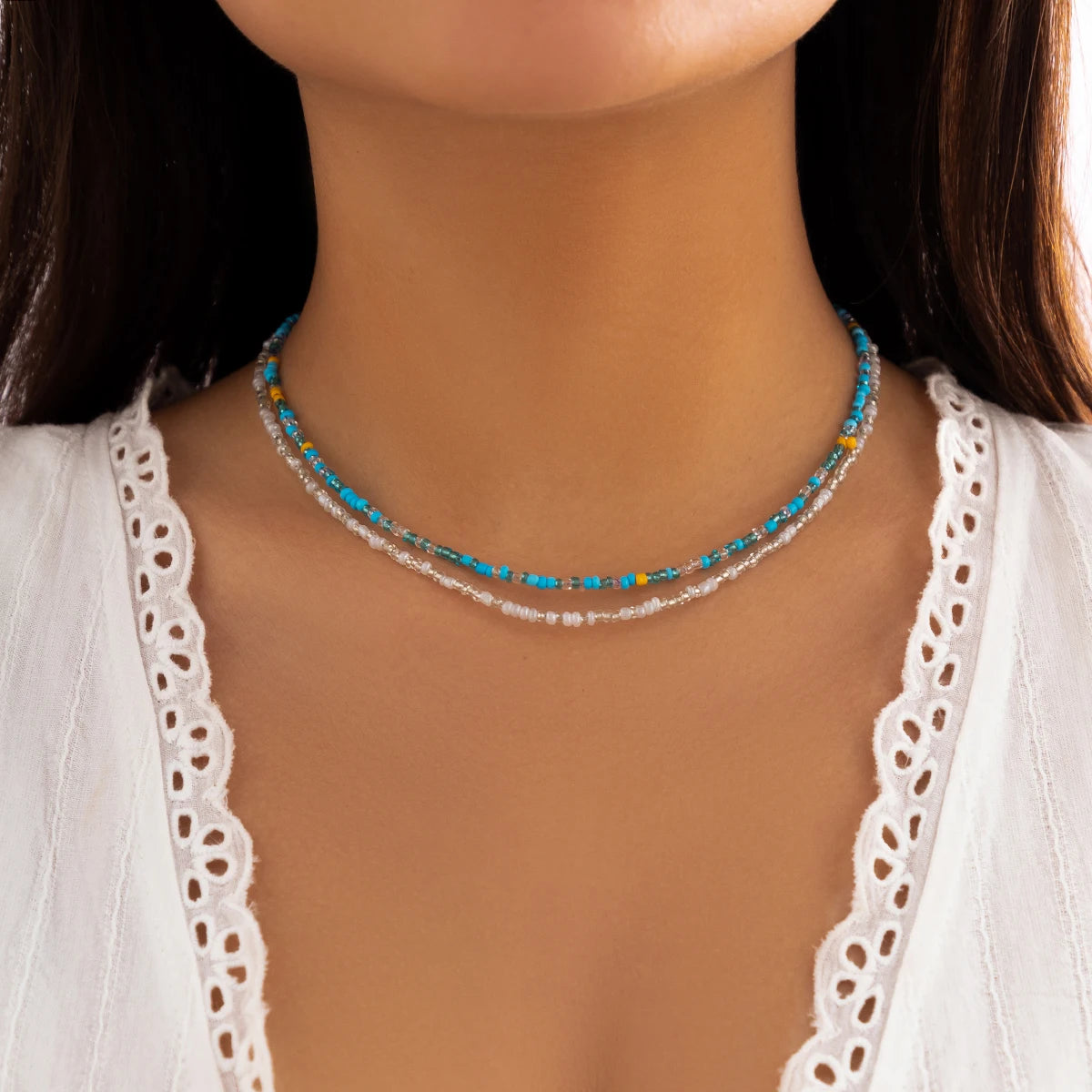 Bohemian Multicolour Seed Beads Necklace
