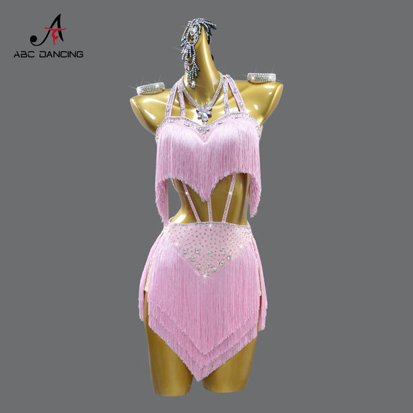 Womens Evening Party Dress Latin Dance Practice Clothes Girls Dancewear