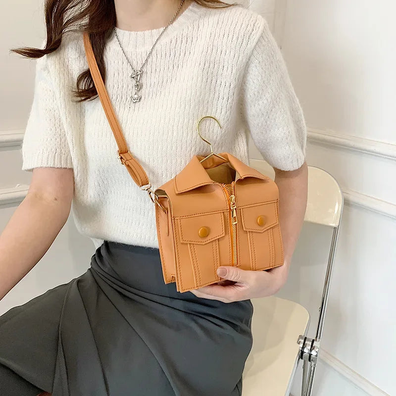 Casual 3D Jacket Style Crossbody Bag