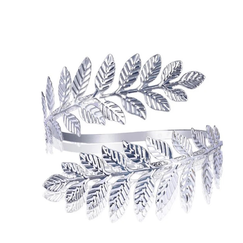 Bohemian Greek Roman Laurel Leaf Armlet Bracelet