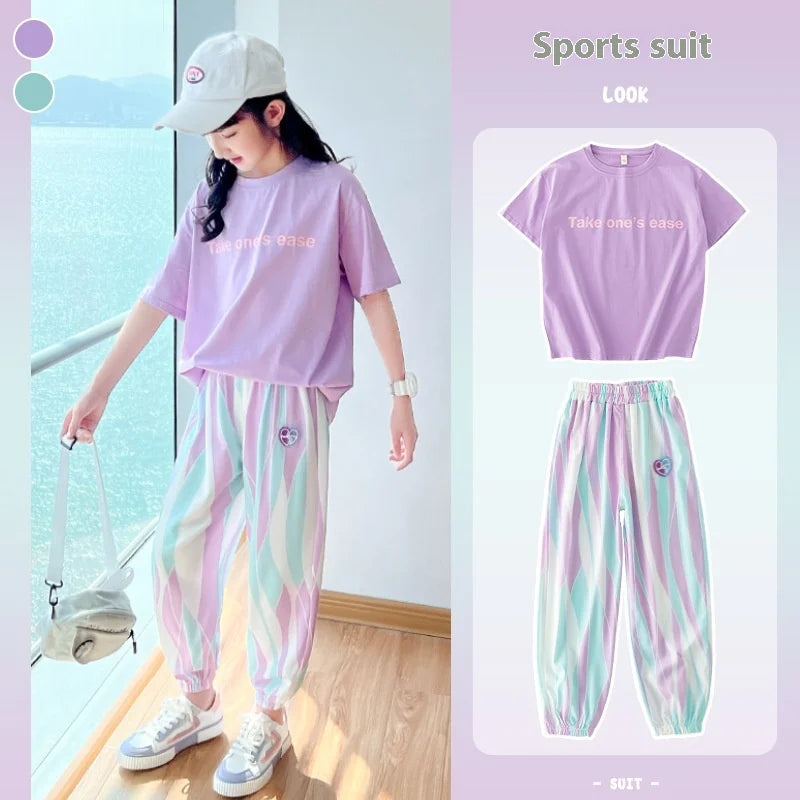 Girls' Summer Sportswear Set, 12-15Y