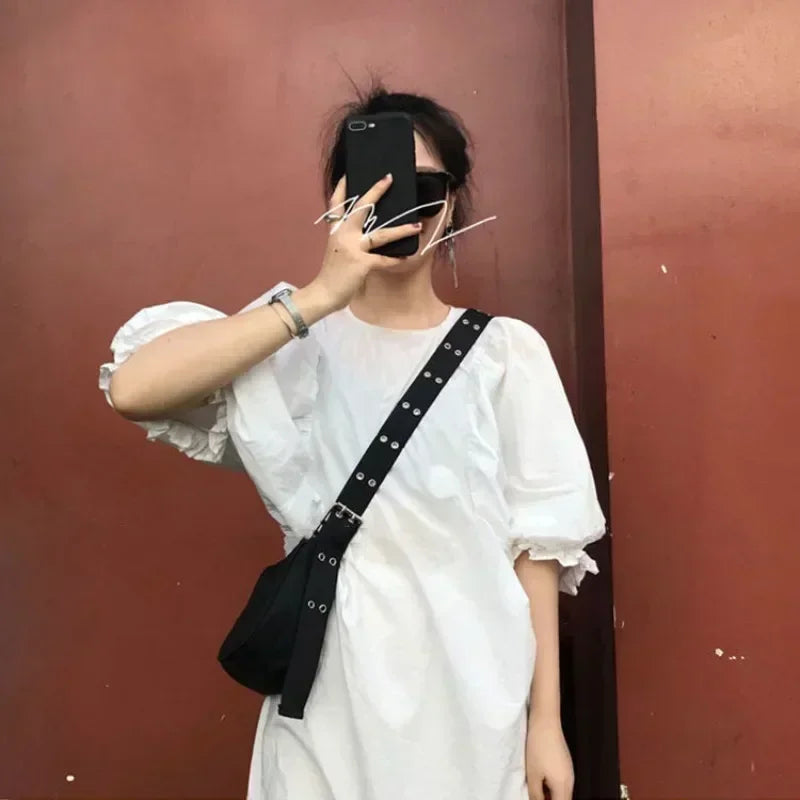 Women's Nylon Bucket Armpit Shoulder Bag