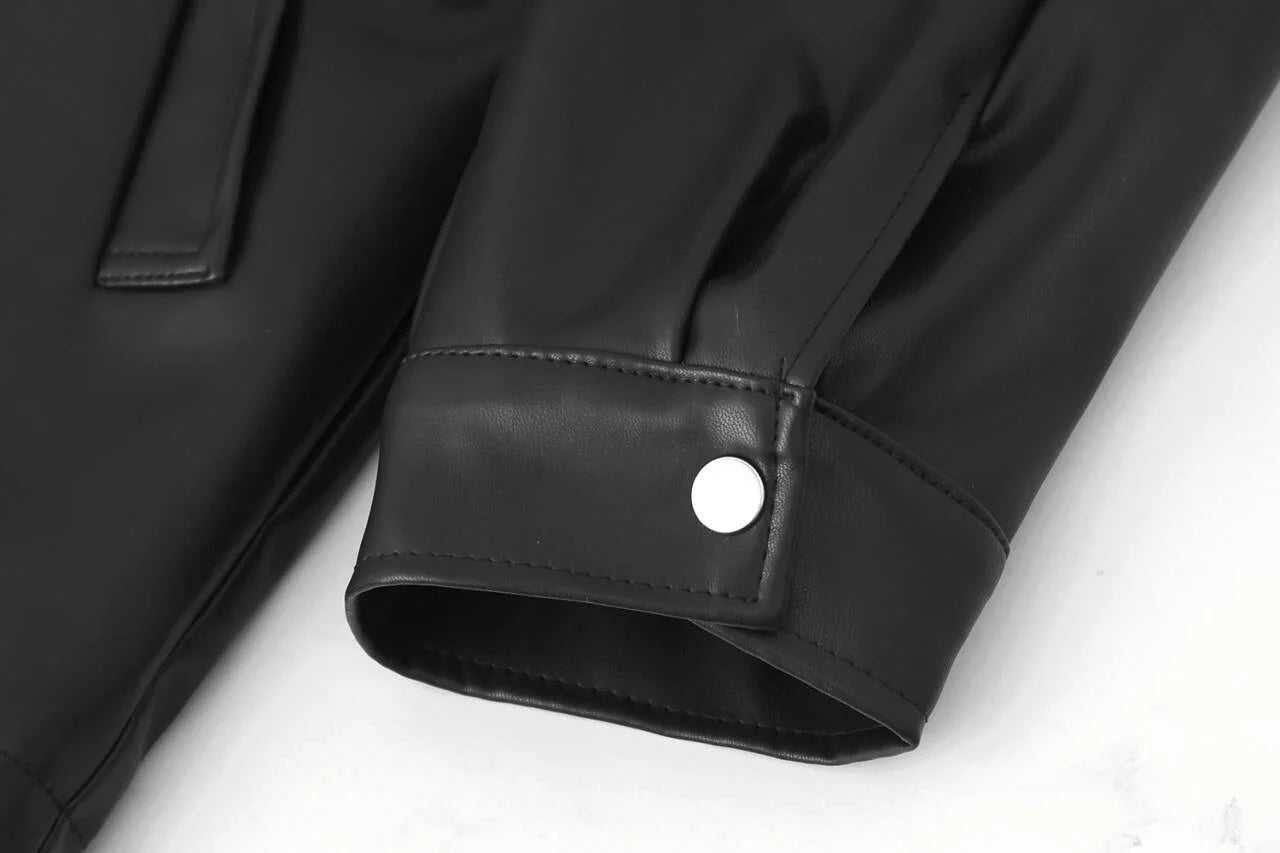 HH Women Double Breasted Stand Collar Long Sleeves
