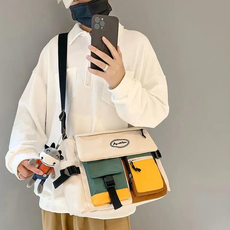 Waterproof Nylon Messenger Shoulder Bag