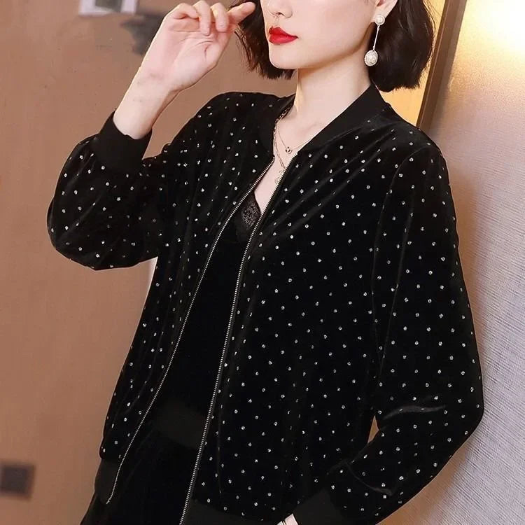 Women’s Trendy Loose-Fit Baseball Jacket