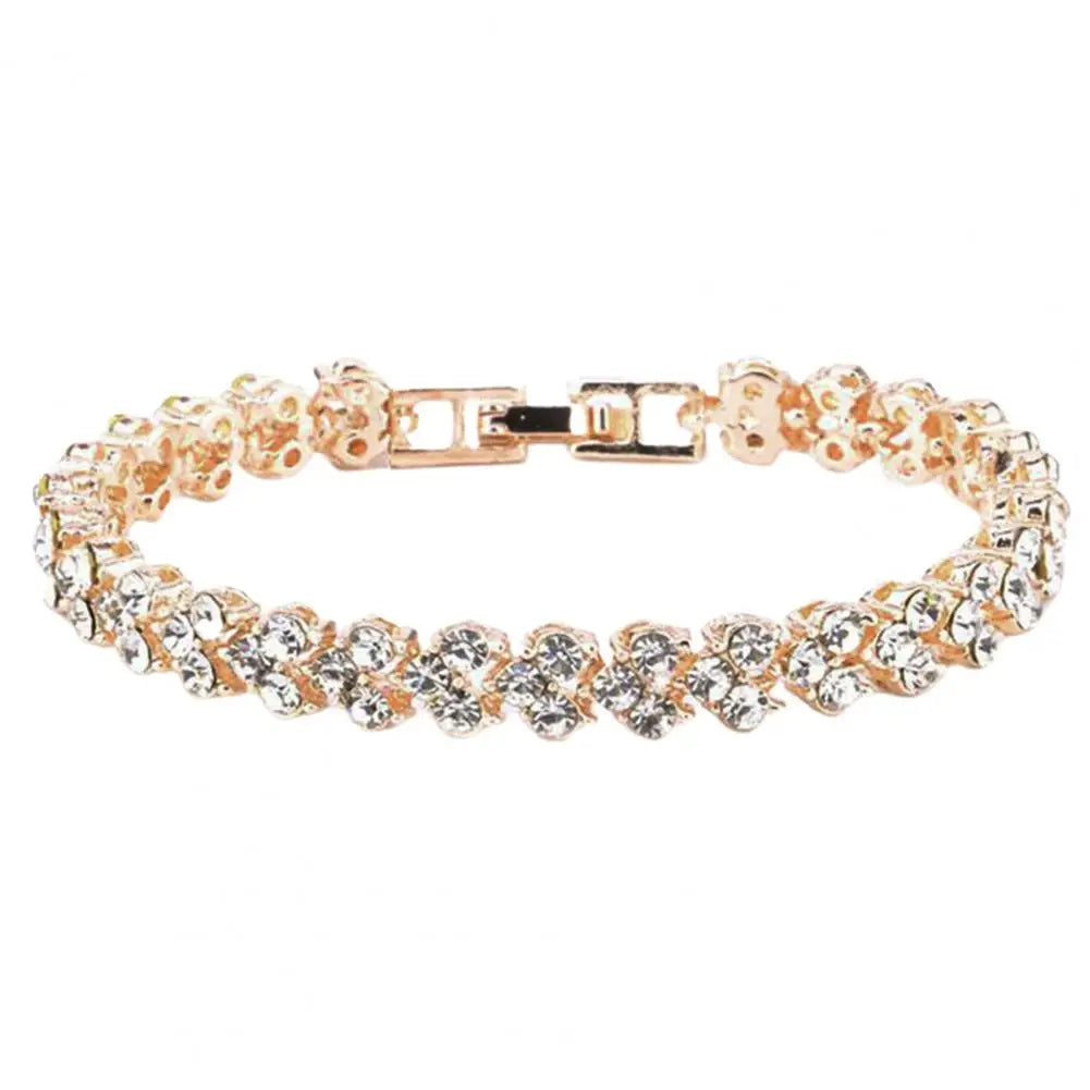 Elegant Cubic Zirconia Inlaid Bracelet