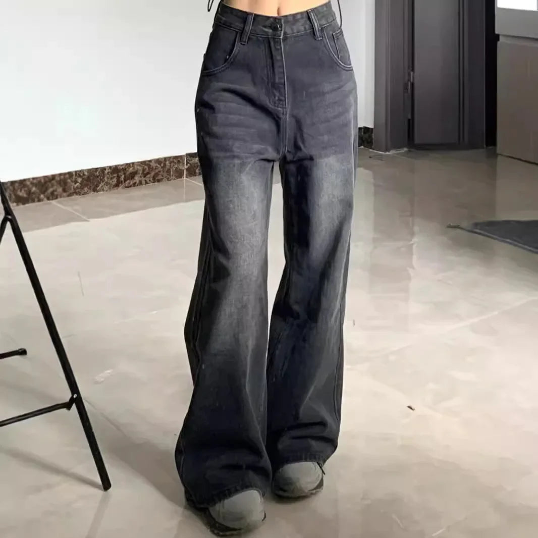 Slimming High-Waisted Bell Bottom Jeans