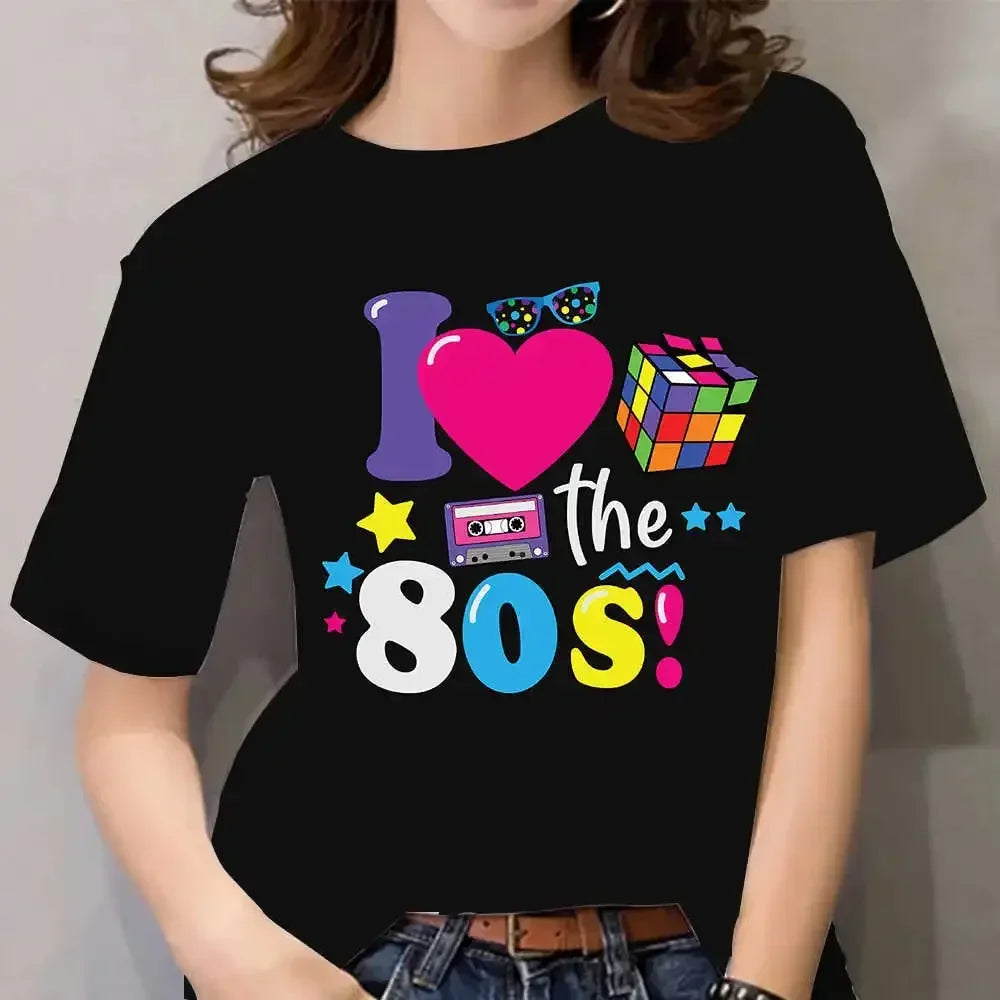 Love 80 3D Print Oversized T-shirt