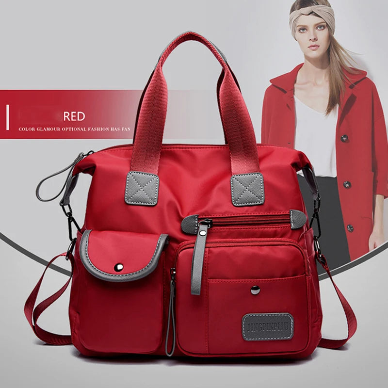 Nylon Waterproof Large Tote Bag