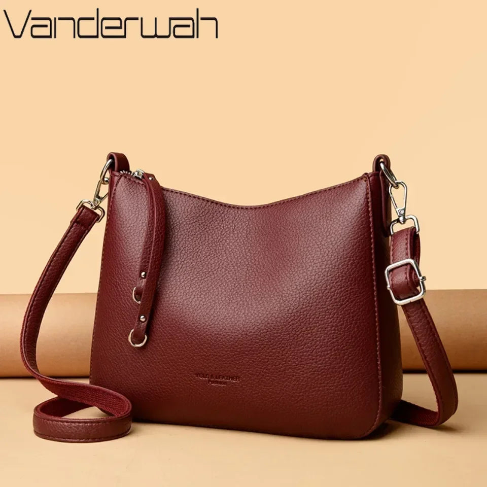 Genuine Leather Luxury Crossbody Shoulder Bag