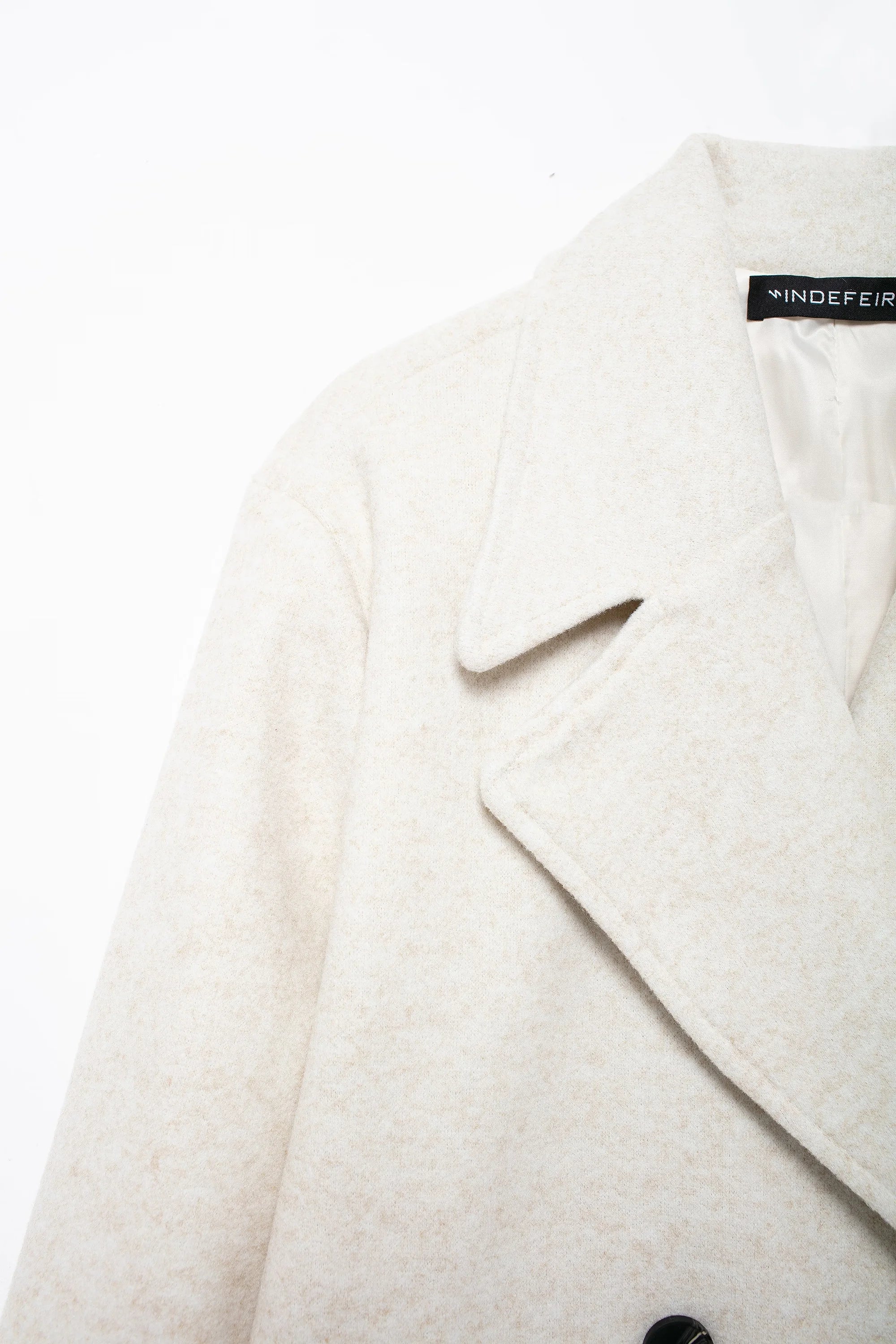 Winter Coat For Women 2024 Solid Lapel Double Breasted Long