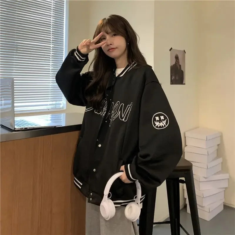 Loose American Style Baseball Jacket
