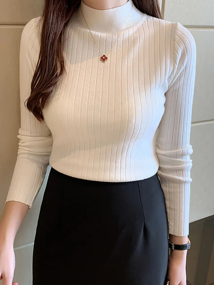 ITOOLIN Women's Cashmere Mockneck Sweater