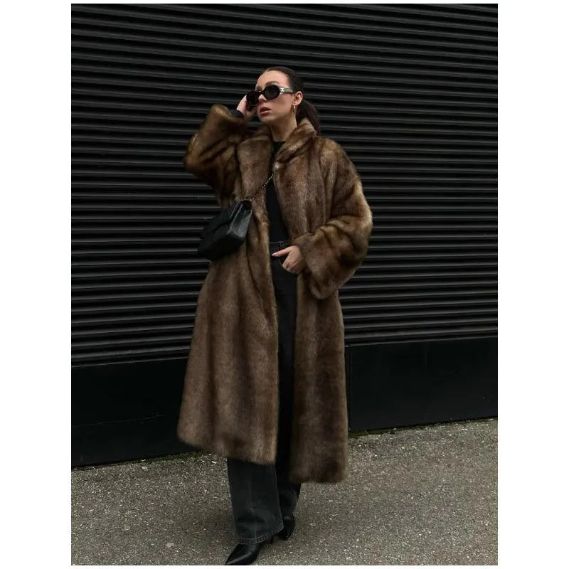 Winter Warm Thick Women Faux Fur Coats
