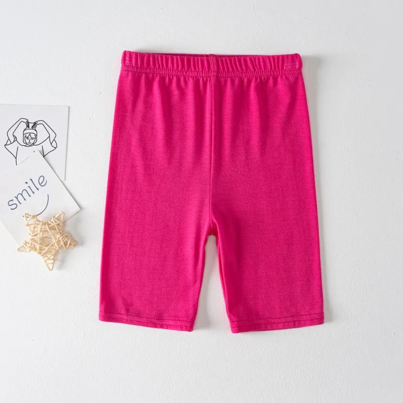 Girls High Waist Five-Point Shorts