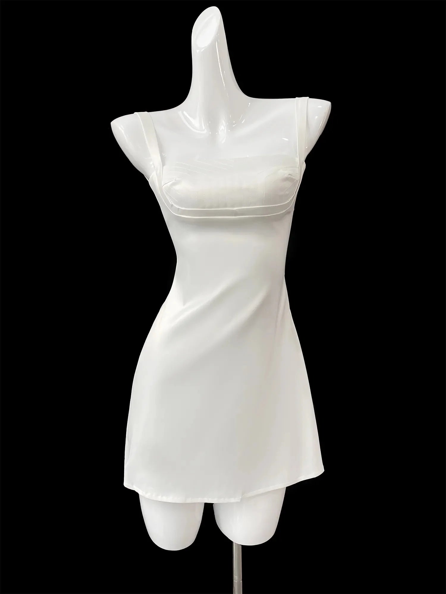 Birthday Dress For Women A-Line Pink Dress Sexy Satin Holiday Party Dresses