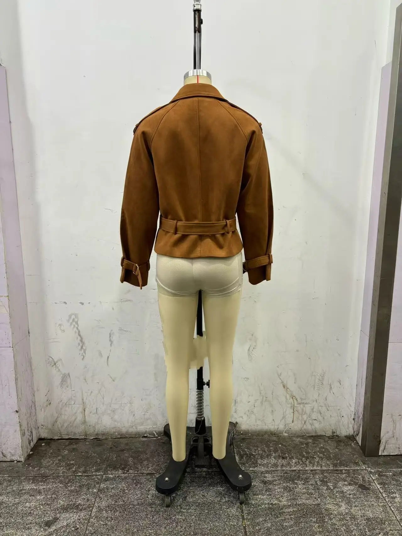 Autumn Winter Women Vintage Suede Jacket Coat