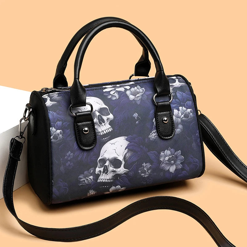 Skull Pattern Large Capacity Shoulder Bag